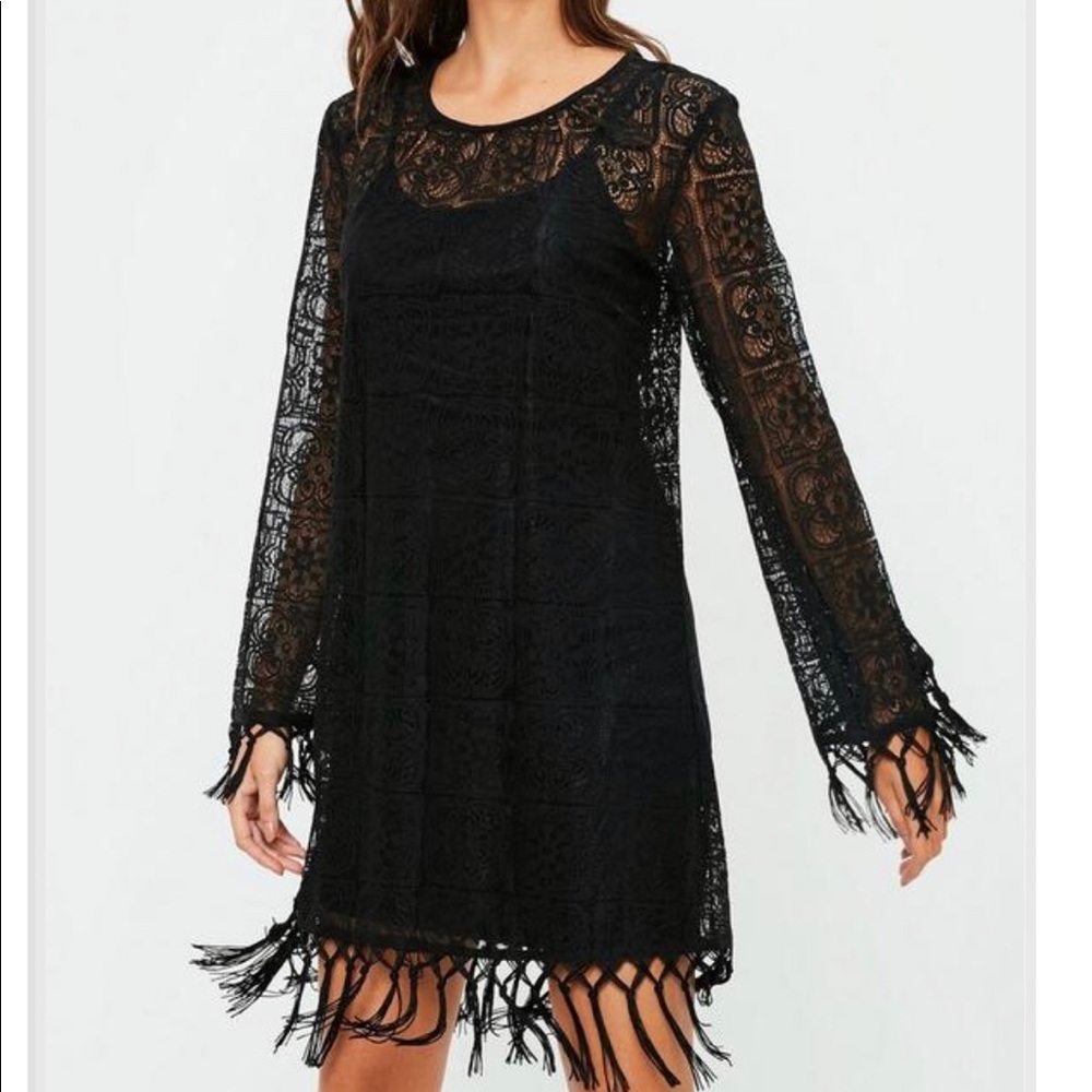 Black Tassel Dress